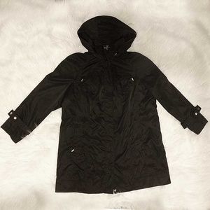 Calvin Klein black lightweight rain jacket